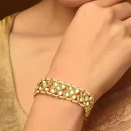Jaypore Gold Indyra Flexible fit Bracelet-picture-39
