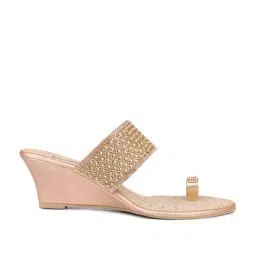 Inc.5 Women's Rose Gold Toe Ring Wedges-picture-19