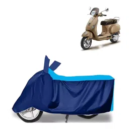 Auto Pearl Two Wheeler Cover for Vespa Elegante 150 - Cyan, Blue-picture-19