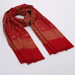 Monte Carlo Red Wool Shawl image 5