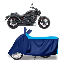Auto Pearl Two Wheeler Cover for Kawasaki Vulcan S - Cyan, Blue-picture-17