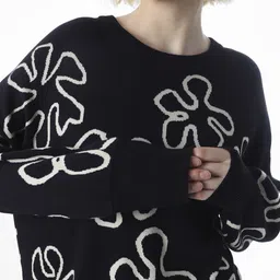 ONLY Floral Embroidered Pullover Sweaters image 2