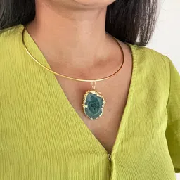 KALAKARI Brass Gold-Plated Handcrafted Necklace-picture-38