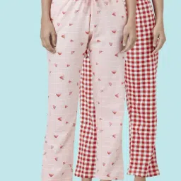Dreamz by Pantaloons Pink Red Cotton Printed Pyjamas-image-25