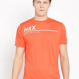 HRX by Hrithik Roshan Men Orange Typography Printed Rapid Dry Running T-shirt-picture-41