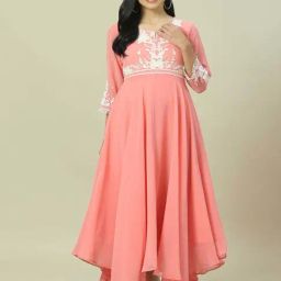 Rangriti Pink Embroidered Maxi Dress-picture-26