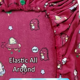 Myntra Elegant Homes Pink & White Printed Woollen 300 TC King Bedsheet Set 2.5 m x 2.25 m image 5