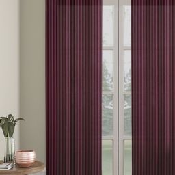 HOSTA HOMES Purple Striped Door Curtain-picture-6