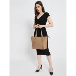THE GUSTO Beige Aza Tote (M) image 1
