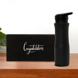 INTERNATIONAL GIFT Black Single Copper Solid Water Bottle-image-17