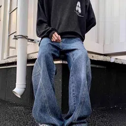 StyleCast Men Relaxed Fit Mid-Rise Light Fade Jeans image 4