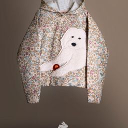 Cherry Crumble By Nitt Hyman Full Sleeves Floral Printed & Dog Embroidered Hoodie - Multi Colour-picture-38