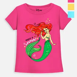 Disney By Miss and Chief Girls 3 Printed T-shirt-picture-40