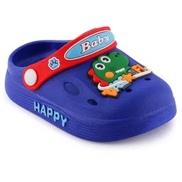 PASSION PETALS Perforated Clogs With Baby Dinosaur Charms - Blue image 3