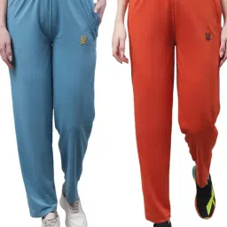Vimal Jonney Blue & Orange Cotton Track Pants - Pack Of 2-image-72