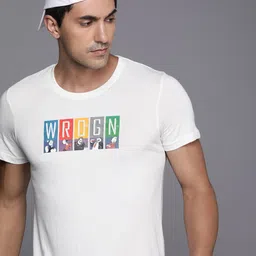 WROGN Men Pure Cotton Popeye Printed Slim Fit T-shirt-picture-19