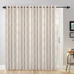 HOSTA HOMES Cream-Coloured Set of 4 Floral Long Door Curtain-picture-21