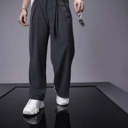 SOKO STREET Men Pleated Parallel Trousers-picture-43