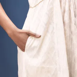 Taavi Geometric Woven Designed Cora A-Line Kurta image 4