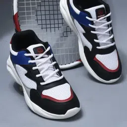 Woodland Men's Snow White Running Shoes-image-99