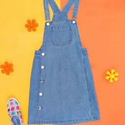 Pantaloons Junior Blue Cotton Regular Fit Dress-picture-10