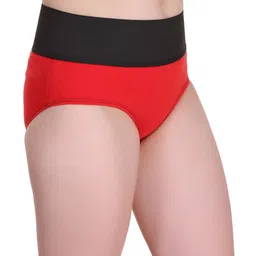 SELFCARE Womens Soft Cotton Solid High Rise Hipster Panty image 3