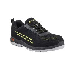 Fuel Steel Toe Safety Shoes Rubberized PVC Double Density Low Ankle Black Durable Synthetic & Treated Fabric for Mens Size UK11, ARMOUR-1DD-picture-21
