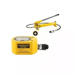 Hartley Hydraulic Cylinder Jack with Hand Pump Kit 30 Ton (30000 Kg) Load Capacity Alloy Steel Yellow, FPY-30+700-picture-24