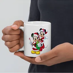 Mr UVD White Printed Graphic Printed Ceramic Matte Mug 350 ml image 4