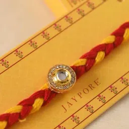 Jaypore Gold Lobster Claw Brass Rakhis & Lumbas-picture-43