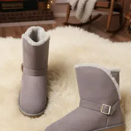 Carlton London Women's Grey Snow Boots-picture-14