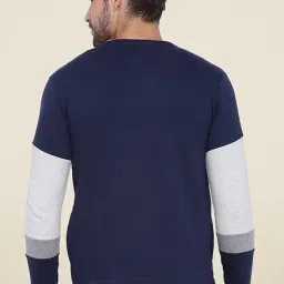 Campus Sutra Navy Solid Jacket image 2