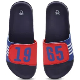 United Colors of Benetton Women's Blue Slides image 3