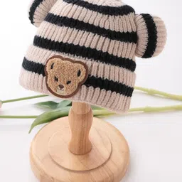 Babyhug Woolen Cap Beige - Diameter 12.5 cm-picture-28