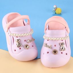 Oh! Pair Slip On Clogs with Pearl Embellishments - Lavender-picture-39