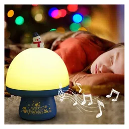 ARCADE TOYS 3 In 1 Christmas Star Sky Projector Night Light Cartoon Santa Snowman Christmas Tree USB Rotatable MusicProjection Lamp Décor Color & Design May Vary-picture-10