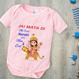Babywish Navratri Special Printed Pure Cotton Bodysuit-picture-42