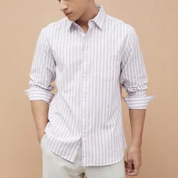 Fame Forever by Lifestyle Men Striped Casual Shirt-picture-16