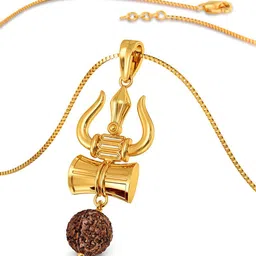 joyalukkas Joyalukkas22KT Gold Trishula Pendant - 3.236 g image 2