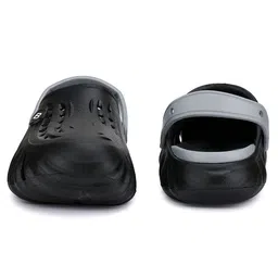 BERSACHE Solid Perforated Slingback Clogs - Black image 5