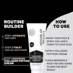 House of Beauty Collagen Peptide Cream With Bakuchiol & Avocado - 100 ml image 5