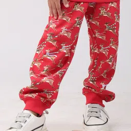 Anthrilo Boys Conversational Printed Fleece Joggers image 5