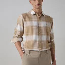 Mufti Tartan Checked Slim Fit Casual Shirt image 2