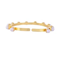 dressberry Gold Plated Pearl Studded Kada Barcelet image 5