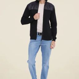 Campus Sutra Black Quilted Jacket-picture-21