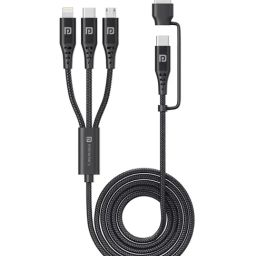 Portronics POR-1796 Konnect J9 3-in-1 Fast Charging Cable (Black)-picture-27