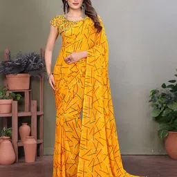 Moda Rapido Abstract Printed Saree image 1