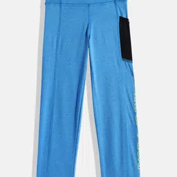 Allen Solly Junior Girls Blue Solid Leggings-picture-13