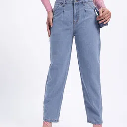 glitchez Women Urban Edge Barrel Fit Jeans-image-45