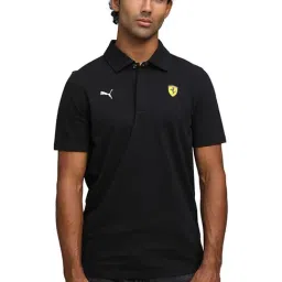 Puma Black Ferrari Regular Fit Polo T-Shirt-picture-32